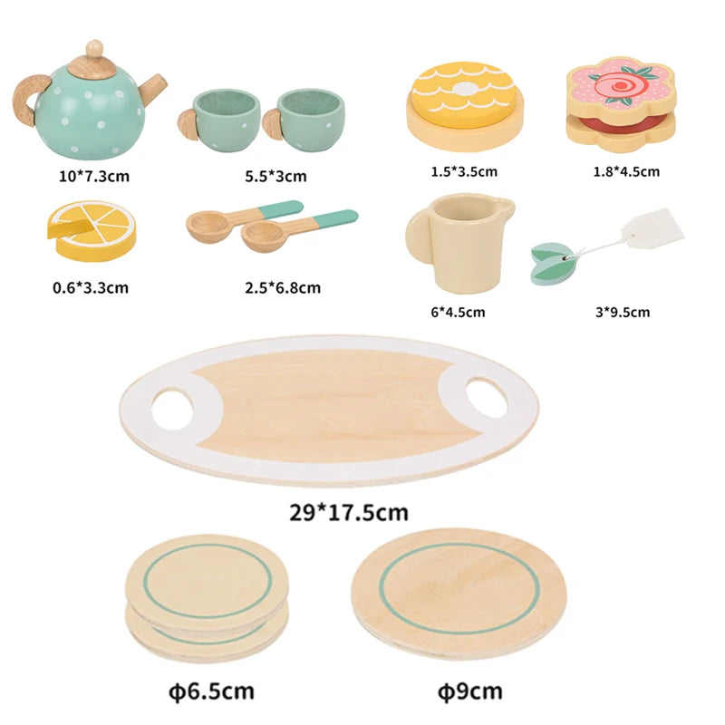 Wooden Tea Set