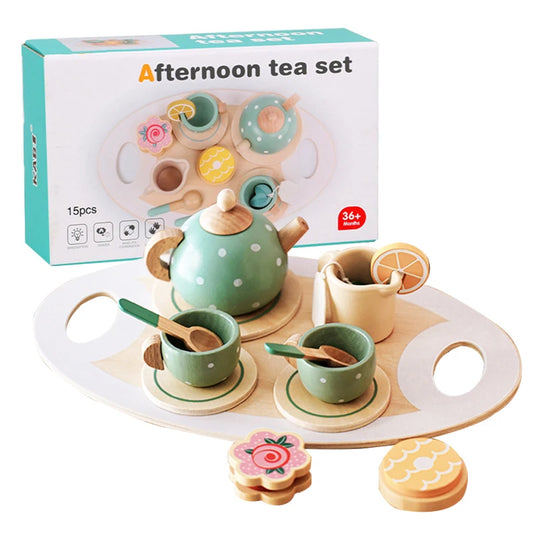 Wooden Tea Set