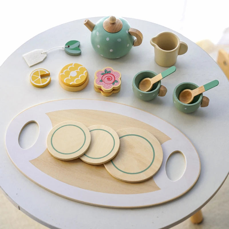 Wooden Tea Set